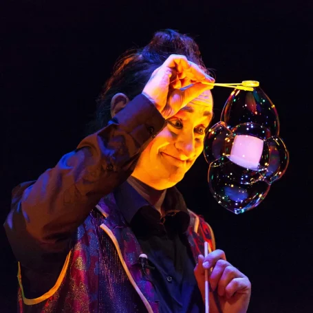 zeepbellenkunstenaar Stephan Masur